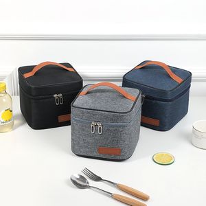 Sac à déjeuner portable grande capacité, sac isotherme en aluminium épais, sac de conservation des aliments frais, sac bento isotherme pour l'extérieur - Product Image 3