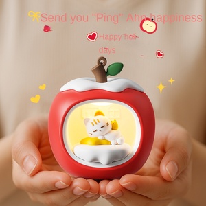 Nouvelle <span class=keywords><strong>Apple</strong></span> House LED veilleuse tactile contrôle à piles moderne chevet étudiant amis collègues vacances cadeaux en gros - Product Image 3
