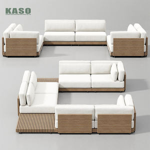 Hotel Modern Sofa Set <strong>Garden</strong> <strong>Teak</strong> Outdoor <strong>Furniture</strong> Aluminum Wood Patio Outdoor Couch Sectional <strong>Teak</strong> Luxury <strong>Garden</strong> Sofa Set - Product Image 3