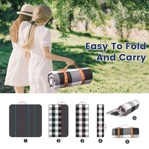 Custom 80X 80 Extra Large regalo promozionale impermeabile e pieghevole coperta da spiaggia portatile da esterno Oem Odm coperta da Picnic - Product Image 6
