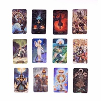 Jeu de tarot personnalisé mignon pour Halloween, style Europe-Amérique, avec lanternes citrouilles fantaisie, boîte couleur améliorée