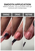 MyBeautyNails Gel BIAB Professionnel d'Extension d'Ongles en Bouteille Sous Marque Privée, Qualité Salon, Végétalien et Non Testé sur les Animaux