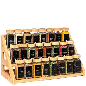 Wooden <b>Kitchen</b> Spice <b>Rack</b> 3 Tier Multi Function Storage Organizer For Spices And Utensils - Product Image 2
