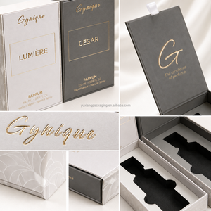 Caja de Regalo de Perfume de Cartón Vacía de Lujo Personalizada con <span class=keywords><strong>Cinta</strong></span>, Empaque Rígido para Fragancias, Directamente del Fabricante - Product Image 3