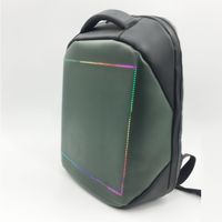 Mochila inteligente LED impermeable, personalizada, a la moda, con pantalla Digital de píxeles personalizable