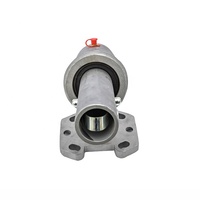 Soporte ajustable para flotador de hormigón con mango y adaptador de rótula giratoria roscada universal, herramienta manual para llana grande