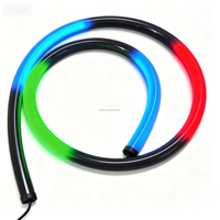 Ruban LED néon flexible adressable noir 360° RGB RGBW IP67 CE RoHS pour décoration de boîte de nuit et bar