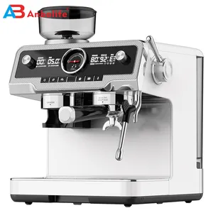 2024 weight measuring scale function ULKA pump barista coffee maker large programmable dual boiler espresso machine with grinder