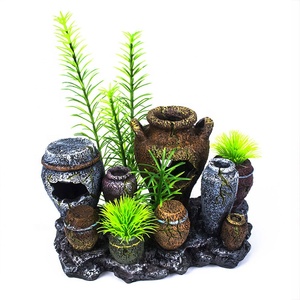 XINLY acuarios adornos tarro <span class=keywords><strong>roto</strong></span> cueva decoración pecera decoración paisaje - Product Image 6