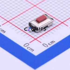 1TS002E-2300-2500-CT Tactile Switch SMD,3.7x6.1mm Switch Single Pole Single Throw Rectangle Button 2.3N Vertical Mount - Product Image 1