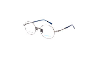 人気ビンテージスタイルチタン光学メガネフレームグレーゴールド高級ファッション眼鏡読書用プリントパターンカスタマイズ - Product Image 6