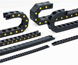 Cadena portacables de plástico Jflo serie 30, modelos 30X50, 30X75, 30X100, tipo puente con rodamientos, cadena de arrastre de plástico y nylon - Product Image 4