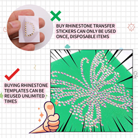 Pochoir à Motif en Strass Thermocollant AAAA Gabarit de Strass Thermofixables Presse à Chaud Transfert Autocollant Papier Carton Moule Outil de Bricolage et d'Artisanat