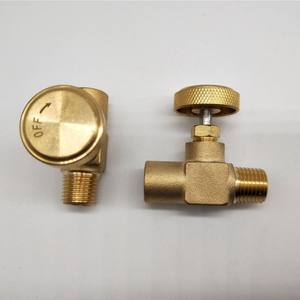 Vanne à aiguille de régulation de débit de gaz propane GPL haute pression en laiton robuste PSI 150 1/4\" mâle NPT x 1/4\" femelle NPT - Product Image 4