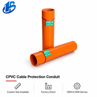Tuyau de protection de câbles en CPVC, conduit rigide en PVC pour câblage électrique souterrain de bâtiments