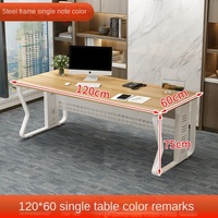 Bureau modulaire simple et moderne en bambou avec combinaison de chaises confortables pour le bureau du patron ou du superviseur