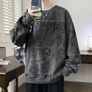 Suéter de Terciopelo para Hombre, Diseño 2025, Otoño, Talla Grande, Color Sólido, Corte Regular, Informal, Cómodo y Transpirable, ODM - Product Image 4