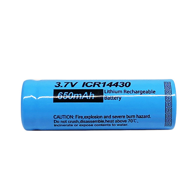 Rechargeable Battery 14430 3.7v 650mah 4/5AA Li Ion Lithium Battery for Display Products