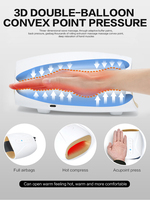 Masseur électrique sans fil pour les mains Massage par compression de la chaleur et de l'air pour le soulagement de la douleur arthritique Masseur de beauté pour les mains