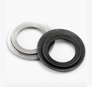 Rondelles dentées double face en <span class=keywords><strong>acier</strong></span> inoxydable 304, rondelles noires anti-desserrage - Product Image 1