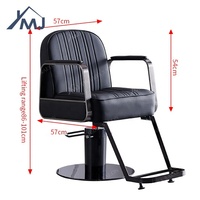 Chaise de coiffeur pivotante et réglable en hauteur pour salon de coiffure