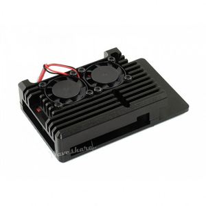 Waveshare <span class=keywords><strong>Aluminium</strong></span> Alloy Case para <span class=keywords><strong>Raspberry</strong></span> <span class=keywords><strong>Pi</strong></span> <span class=keywords><strong>4</strong></span>, Ventiladores Duplos - Product Image 2