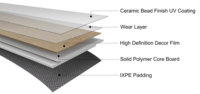 SPC-Bodenbelag Hybrid 5mm 6mm 8mm Klicksystem Wasserdichte Umweltfreundliche Luxus-Vinyl-Bodenfliesen