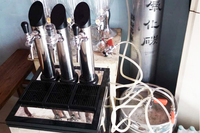 Machine à bière à refroidissement automatique à deux robinets, distributeur de bière pour bar