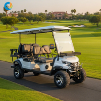 Voiturette de golf électrique Robetaa de luxe 6 places avec batterie au lithium pour usage hôtelier