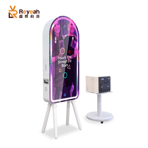 55 zoll Selfie miroir photobooth miroir magique photo booth kiosk mit drucker und kamera - Product Image 3