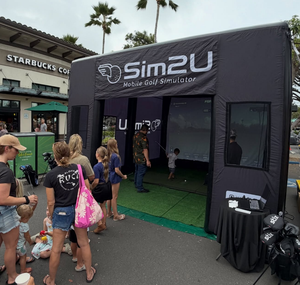 Tente de simulation de <span class=keywords><strong>golf</strong></span> gonflable portable personnalisé<span class=keywords><strong>e</strong></span> avec écran de cinéma pour l'intérieur et l'extérieur - Product Image 1