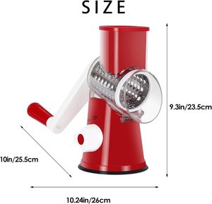 Wholesale Small Stainless Steel Manual <b>Rotary</b> <b>Cheese</b> Slicer Vegetable Shredder Cutter ABS Multifunctional Fruit <b>Graters</b> - Product Image 4