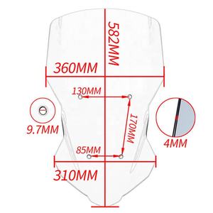 XXUN-Parabrisas para motocicleta Yamaha <span class=keywords><strong>Tracer</strong></span> <span class=keywords><strong>7</strong></span>, 700, 2020, 2021, 2022, protector Deflector de viento, accesorios de pantalla - Product Image 6