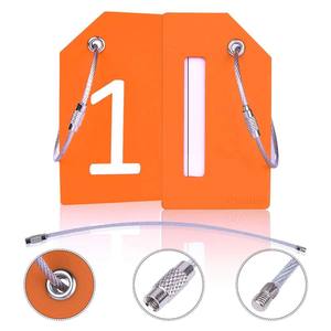 Étiquettes à bagages en PVC et silicone personnalisables avec fonction de porte-nom, design simple et numéros de joueurs des Championnats du Monde - Product Image 2