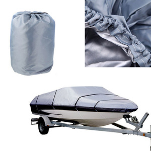 Housse de bateau/yacht imperméable en polyester 210D de 20 à 22 pieds, en forme de V, grise - Product Image 3