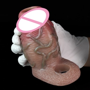 Fundas de Pene Realistas SXXY, Funda de Silicona con Anillo Antideslizante, Estimulación Vaginal y Anal, Preservativo Hueco para el Placer Sexual en Pareja - Product Image 6