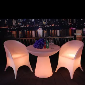 클리트 의자 글로우 Rgb 야간 램프 안락 의자 휴대용 소파 가구 포트폴리오 웨딩 파티 이벤트 테이블과 의자 의자