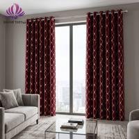 Tissu de rideau en velours hollandais imprimé feuille d'or de luxe, tissu en velours épais et doux pour la décoration des fenêtres de villa et de maison, textile d'ameublement