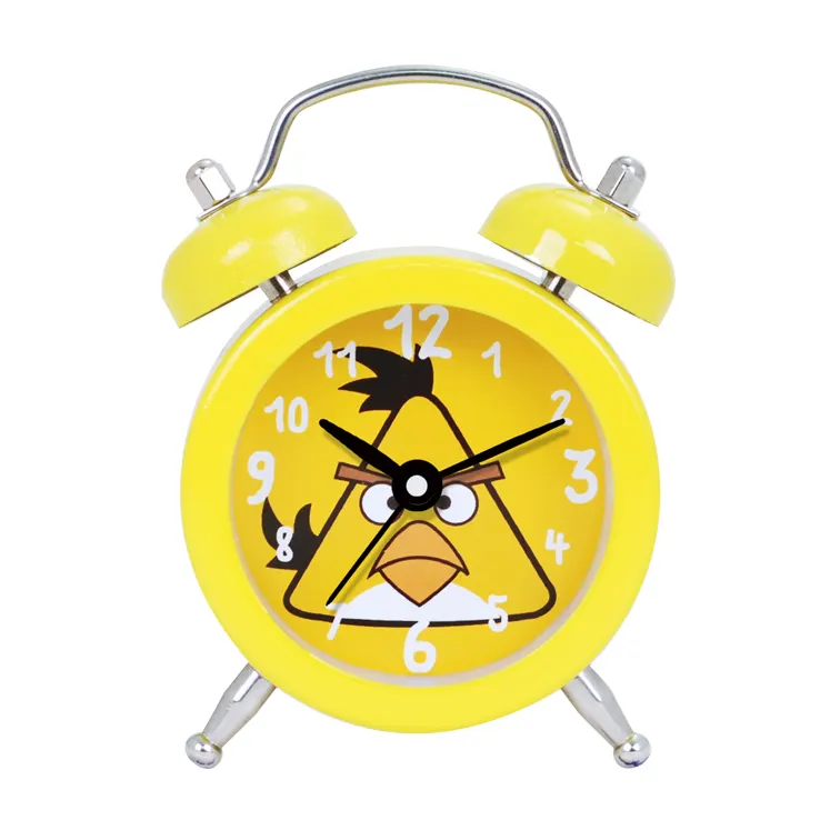 นาฬิกาปลุก Mini Bell ออกแบบด้วยนกการ์ตูนสีเหลือง