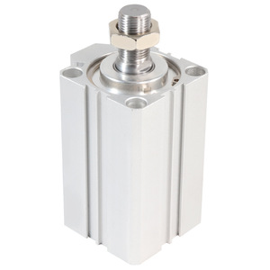 Deux vérins pneumatiques SDA20 à corps en aluminium, connexion filetée, double action, type piston 25 32 40 50 63X5 10 15 20 25 30 B - Product Image 1