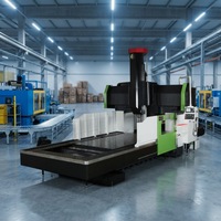 Centre d'usinage CNC robuste à colonne mobile horizontale 3 axes Fanuc GRM-1250HP personnalisé en usine GROMAX