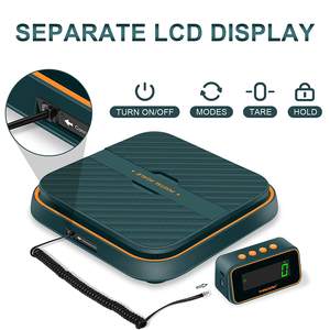 Nouvelle balance de plate-forme numérique en acier robuste de conception balances d'expédition d'étalonnage facile pour un usage domestique capacité de 40kg affichage LED LCD - Product Image 3