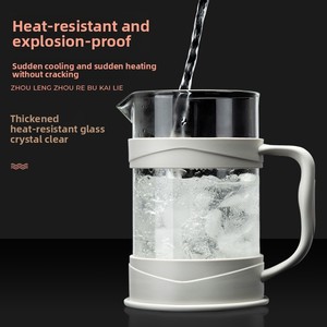 Cafetière et théière à piston en verre, design minimaliste, pour infusion à froid et pour le café <span class=keywords><strong>filtre</strong></span>, vente en gros - Product Image 4