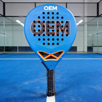 Raquettes de padel de sport en plein air en forme de diamant, nouveau design, fibre de carbone, équilibrées 360 mm, durables, 3K 12K 18K, mousse EVA