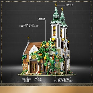 Reobrix NO.66023 Iglesia de San Andrés, 3056 Piezas, Juego de Bloques de Construcción Educativos DIY, Luces LED, <span class=keywords><strong>Arquitectura</strong></span> Clásica, Modelo MOC, Juguete - Product Image 6