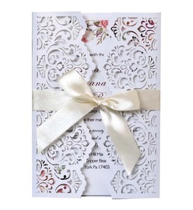 Invitaciones de Boda con Corte Láser Estilo Europeo y Americano, Tarjetas de Felicitación para Bodas, Gran Venta 2026 - Product Image 4