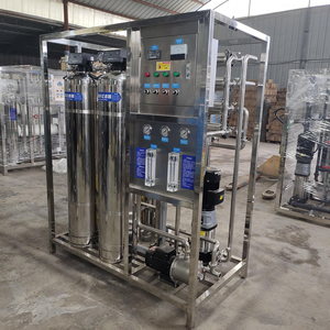 ตู้กรองน้ำระบบ Reverse Osmosis สแตนเลสเกรดเชิงพาณิชย์ พร้อมปั๊มและ PLC เครื่องกรองน้ำความจุสูง และเหยือกกรองน้ำ 400G - Product Image 1