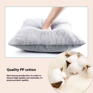 <span class=keywords><strong>Lit</strong></span> pour chat pliable écologique, chaud, antidérapant, en peluche, motif uni, pour pomeranian, chihuahua, fabricant - Product Image 3
