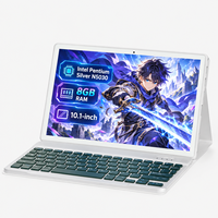 En stock, vente en gros d'usine, tablette PC 10,1 pouces Intel N5030 8 Go 128 Go SSD Win 11, clavier et support inclus