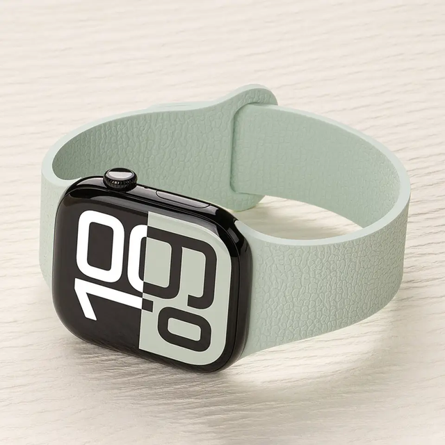 Fashion Magnetic Silicone Band for Apple Watch 11/10/9/8/7/SE Soft Strap Compatible With IWatch 40mm 44mm 45mm Bracelet Sports